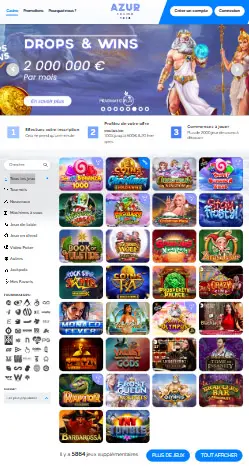 l'application et interface BETZINO CASINO